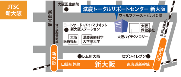 地図 JTSC新大阪